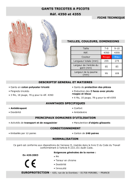 Fiche technique 4350