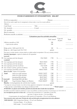 Fiche d`inscription 2016 -2017 - copie