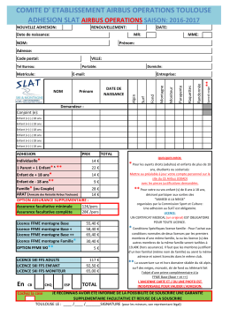 fiche adhesion slat 16-17 airbus operation