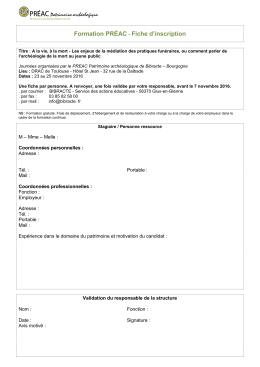 T&eacute;l&eacute;charger la fiche d`inscription