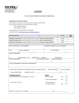 Fiche d`acquittement des frais UQAM_octobre_2016