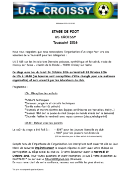 STAGE DE FOOT TOUSSAINT 2016 pdf