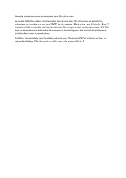 Téléchargez le communiqué de presse