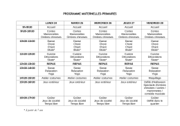 programme - Cap Loisirs
