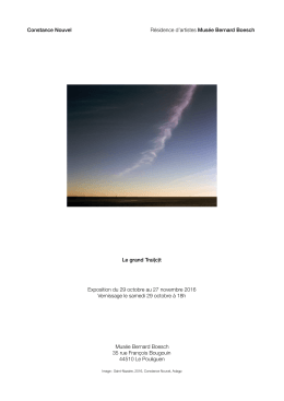 29 octobre - 27 novembre 2016