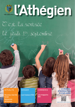 L`Ath&eacute;gien #112 - Septembre/Octobre 2016 - Mairie d`Athis-Mons