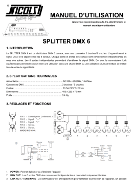 MANUEL D`UTILISATION
