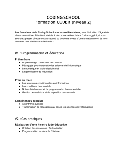 niveau 2 - La Coding School