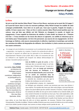 Voyage en terres d`espoir