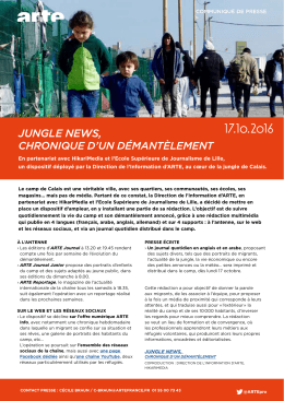 jungle news, chronique d`un d&eacute;mant&egrave;lement