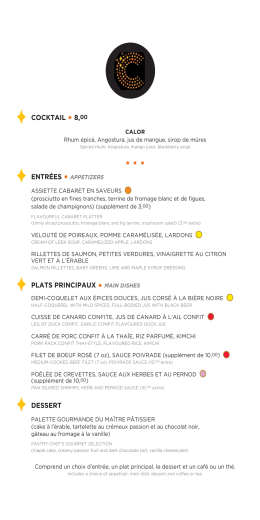 Voir le menu [PDF, 39 Ko]