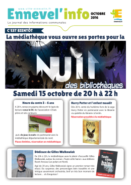 T&eacute;l&eacute;chargez la derni&egrave;re information municipale au