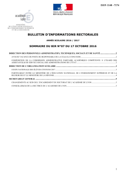 BIR 7 du 17 octobre 2016 - Institut Confucius (Paris 7)