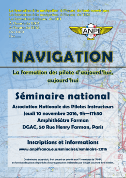 Séminaire Navigation ANPI 2016