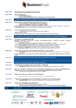 Programme BEJA - Business Road
