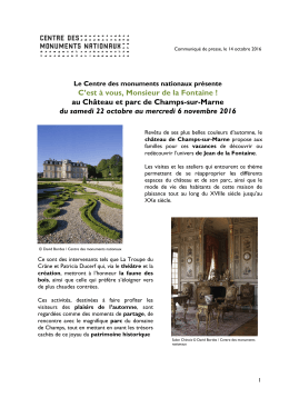 Voir - Espace presse - Centre des monuments nationaux