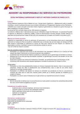 Adjoint(e) au responsable du service du patrimoine