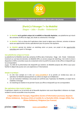 En savoir plus sur le service So Mobilité