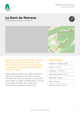 La Dent de Moirans