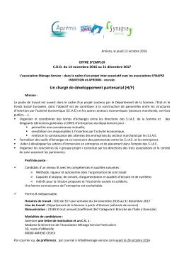 Télécharger l`offre d`emploi