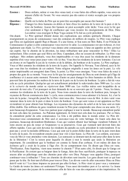 French Sakar Murli of 19/10/2016