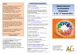 Bulletin trimestriel