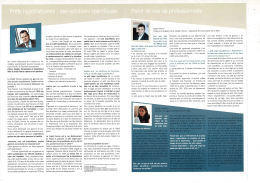 Pr&ecirc;ts hypoth&eacute;caires: des solutions sp&eacute;cifiques