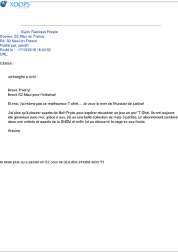 Sujet: Rubrique People