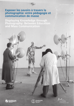 Displaying Knowledge through Photography: Between