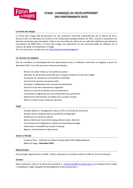 stage - Forum des images