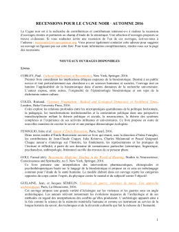 CN nouveaux ouvrages Oct.2016