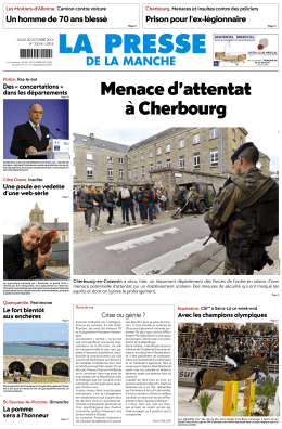 Menaced`attentat àCherbourg