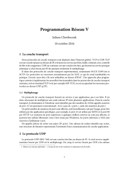 Programmation R&eacute;seau V