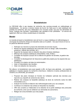 Biostatisticien