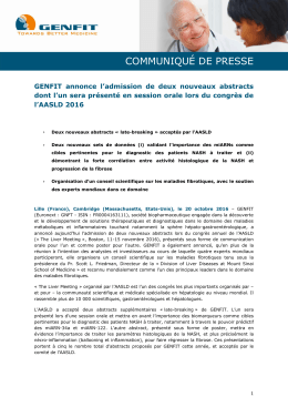 communiqu&eacute; de presse