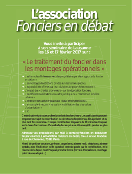 L`association - La revue fonci&egrave;re