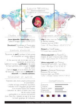 CV - Louisa Moreau