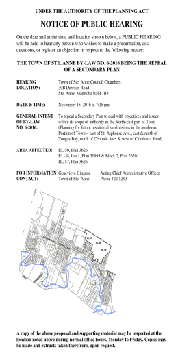 notice of public hearing