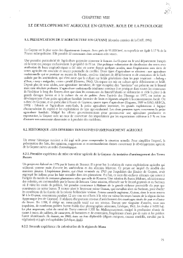 Page 1 CHAPITRE VIII LE DEVELOPPEMENT AGRÍCOLE EN