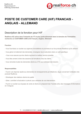 Détail de l`offre