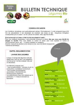 octobre 2016 - Chambre d`Agriculture de Haute