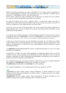 Cartes vectorielles S-63 pour OpenCPN - o