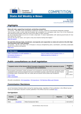 State Aid Weekly e-News