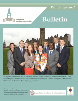Lisez notre Bulletin: L`Ann&eacute;e 2015