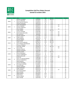 Liste des d&eacute;parts