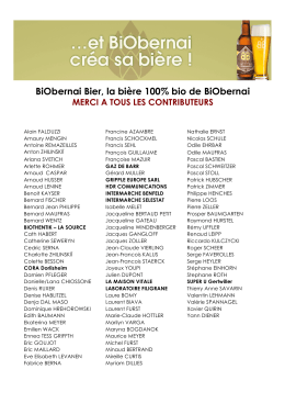 Voir la liste des contributeur