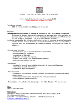 Télécharger l`annonce au format PDF