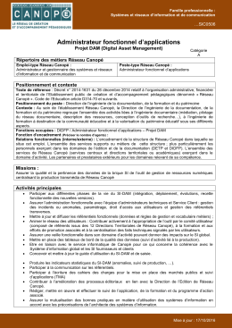 Administrateur fonctionnel d`applications