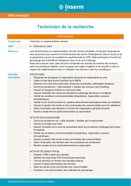 Technicien de la recherche