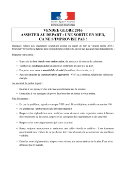 vendee globe 2016 assister au depart : une sortie